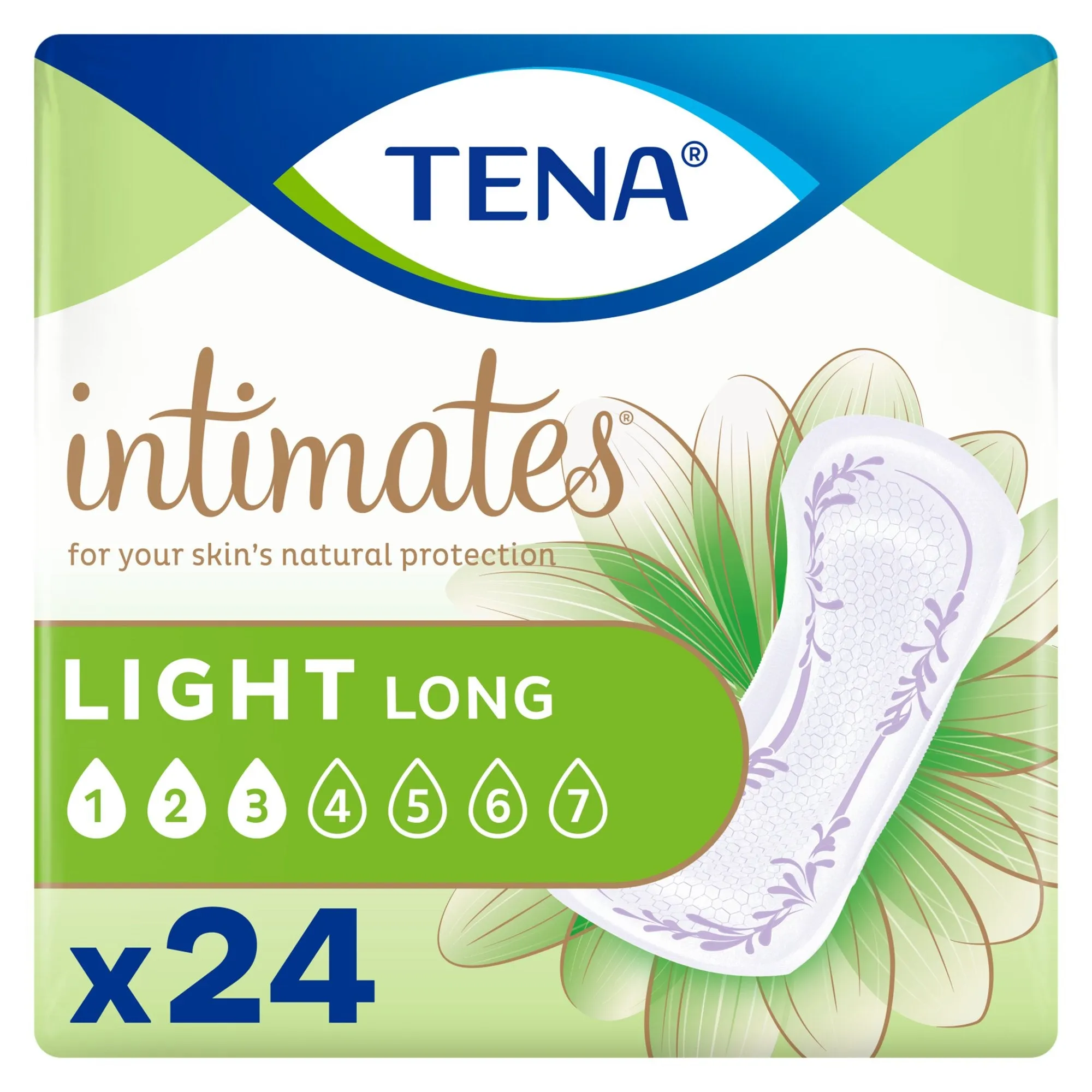 Tena® Intimates™ Ultra Thin Light Long Bladder Control Pad, 10-Inch Length