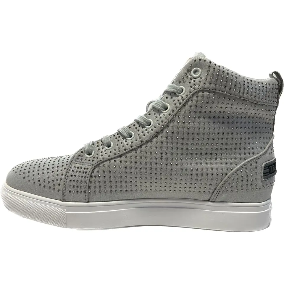 Travel Fox Men's Silver Leather High Top Sneakers 9210 65