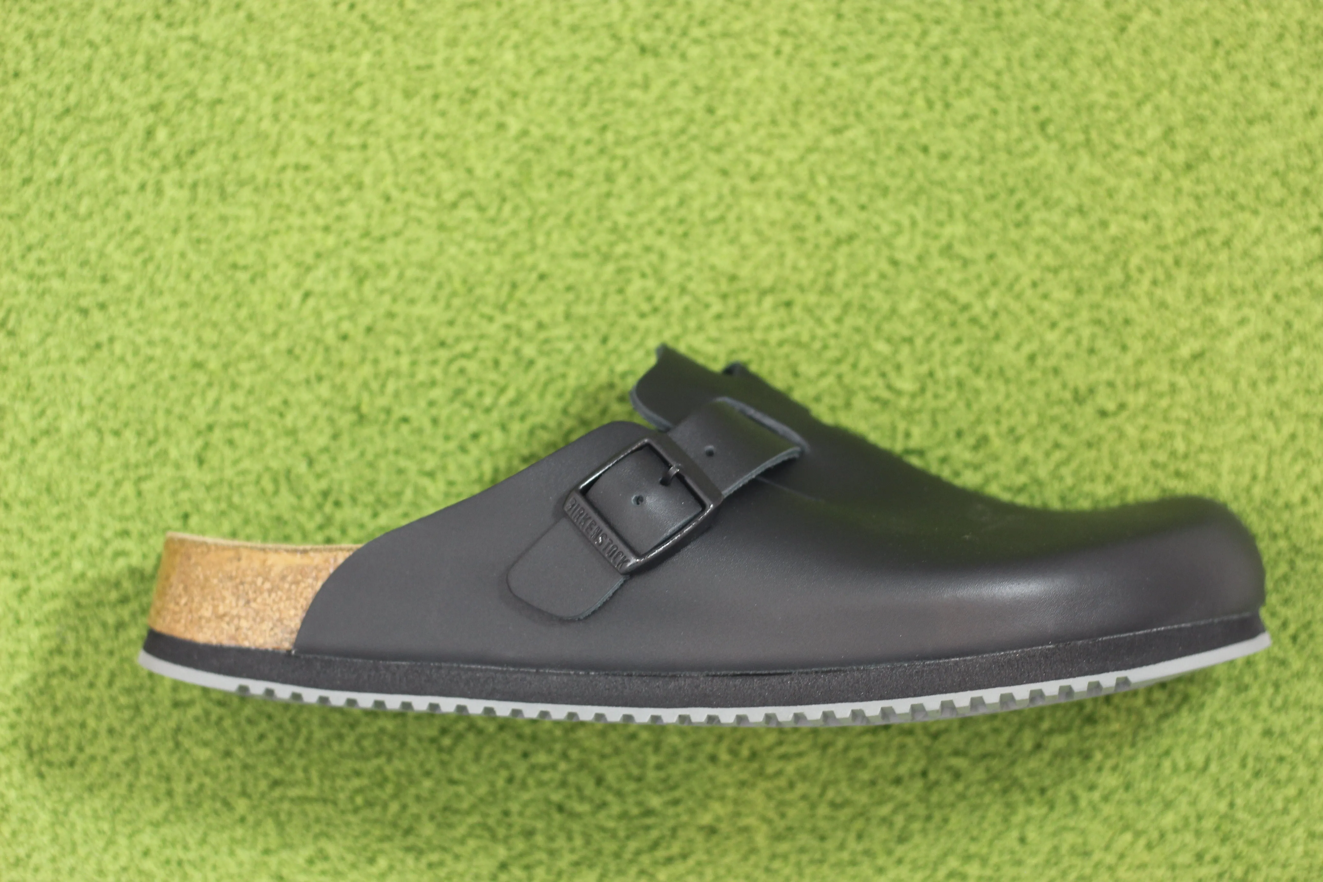 Unisex Boston Supergrip Clog - Black Leather