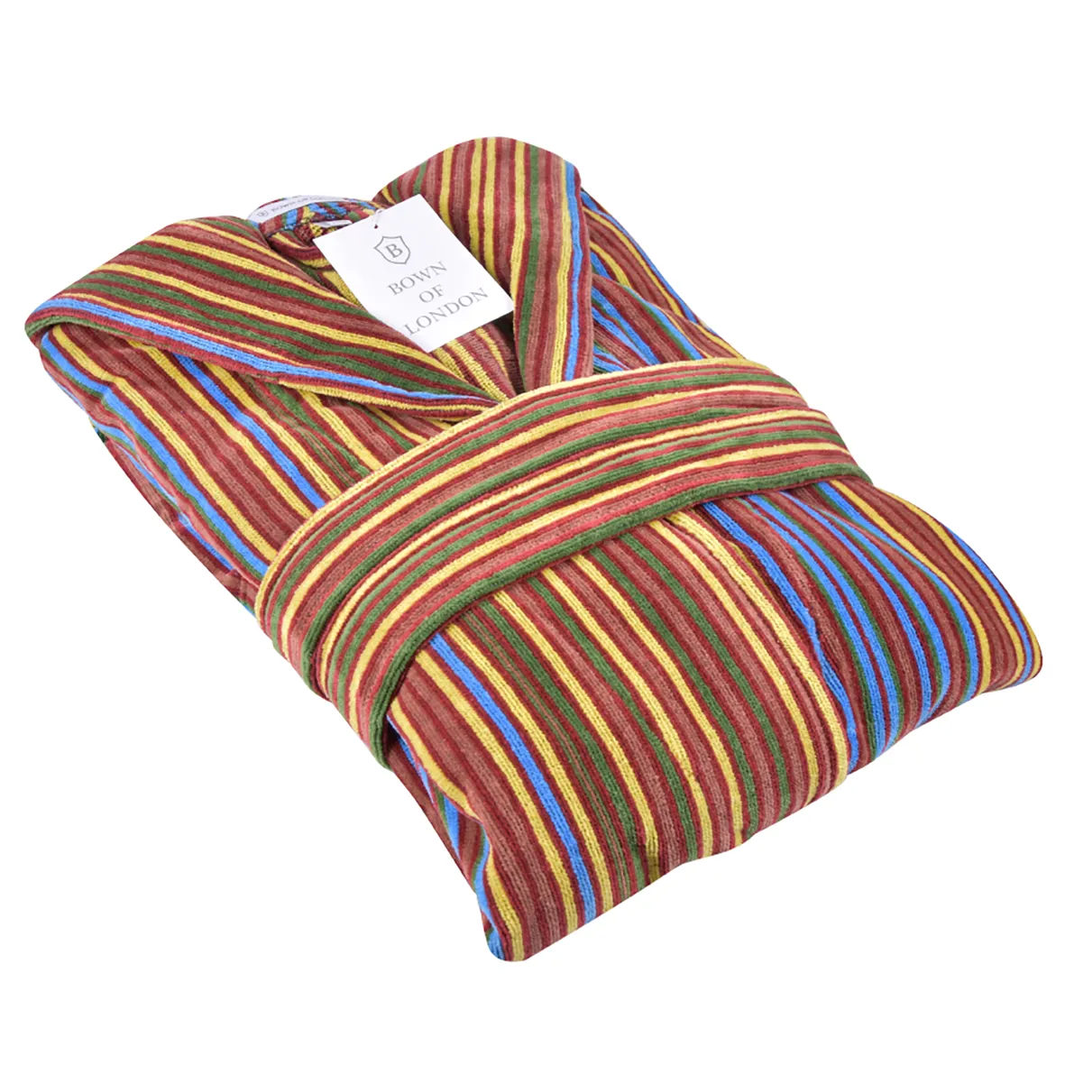 Women's Hooded Striped Robe - Savernake
