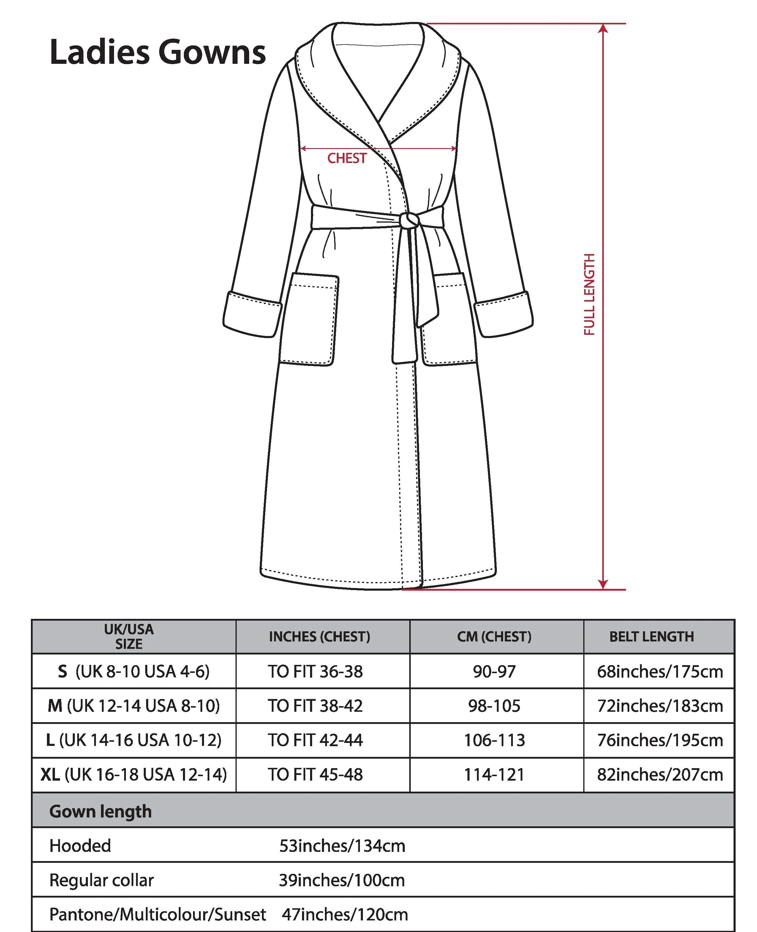 Women's Hooded Striped Robe - Savernake